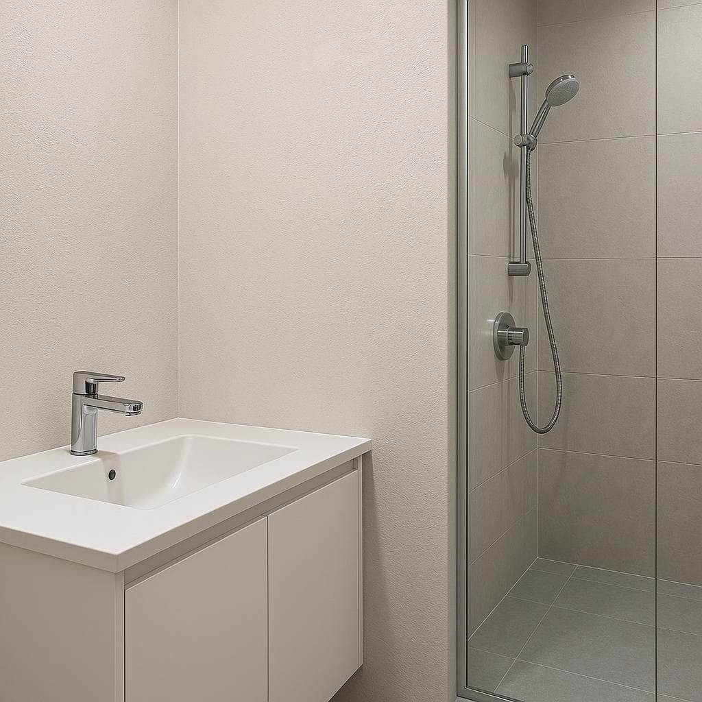 FlexShield Waterproof Coat in a wet-area application.