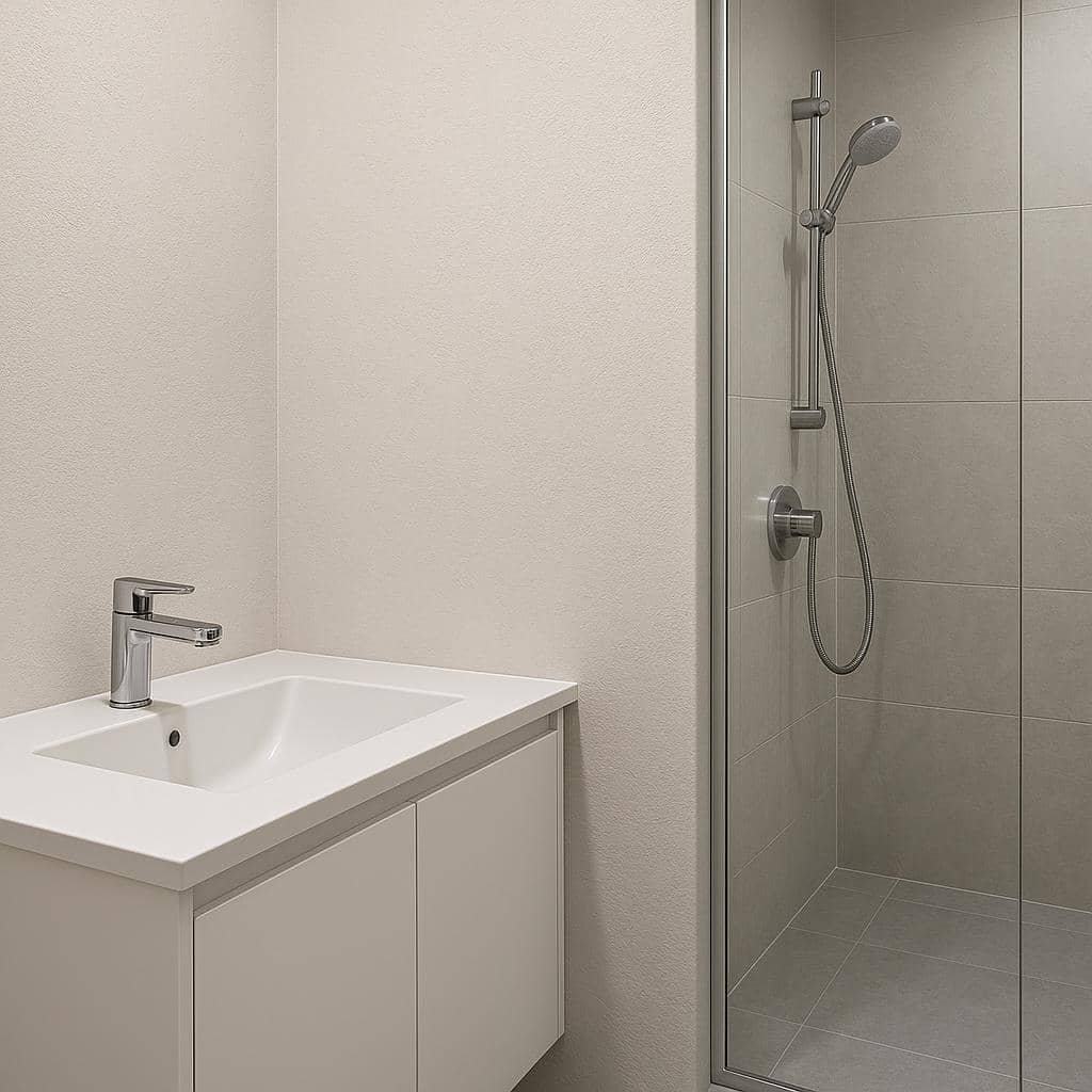 FlexShield Waterproof Coat in a wet-area application.